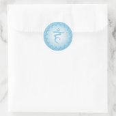 Throat Chakra - Light Blue Ronde Sticker (Tas)