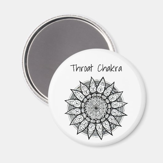 Throat Chakra magnet (Voorkant / Achterkant)
