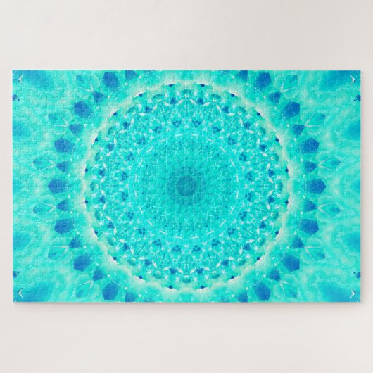 Throat Chakra | Mandala Art Legpuzzel (Horizontaal)
