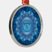 Throat Chakra Ornaments Metalen Ornament (Rechts)