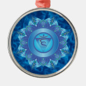 Throat Chakra Ornaments Metalen Ornament (Voorkant)