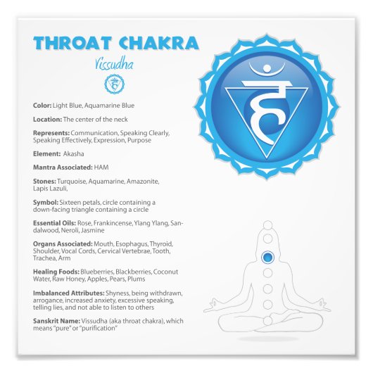 Throat Chakra Poster (Voorkant)