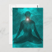 Throat Chakra Vishuddha Briefkaart (Voorkant / Achterkant)