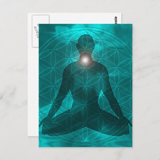 Throat Chakra Vishuddha Briefkaart (Voorkant / Achterkant)