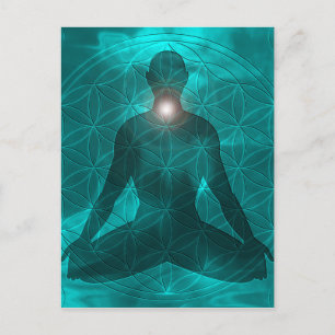Throat Chakra Vishuddha Briefkaart