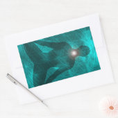 Throat Chakra Vishuddha Rechthoekige Sticker (Envelop)
