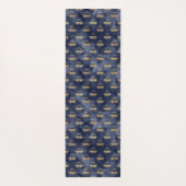 Throat Chakra Yoga Mat | Blue Lotus Alignment (Achterkant)