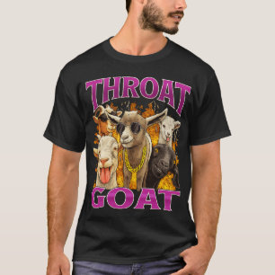 Throat Geit Grappig – Y2K Vintage Bootleg Stijl  T-shirt