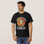 Throat Goat Professional Gobbler Alult Humor Grapp T-shirt (Voorkant volledig)