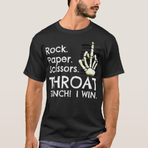 Throat Punch Rock Paper Scissors geïnspireerd op R T-shirt