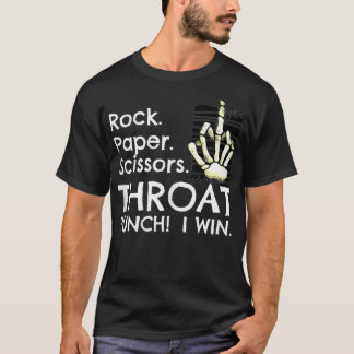 Throat Punch Rock Paper Scissors geïnspireerd op R T-shirt