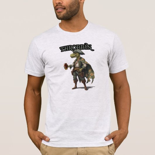 Throbbin Dinosaur Pirate Shirt (Voorkant)