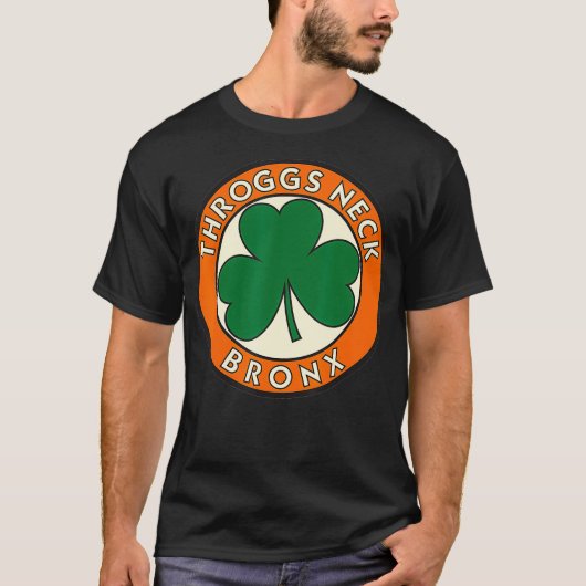 Throggs Neck Bronx NY Irish Shamrock  T-shirt (Voorkant)