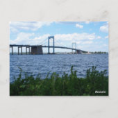 Throgs Neck Bridge Queens New York Briefkaart (Achterkant)