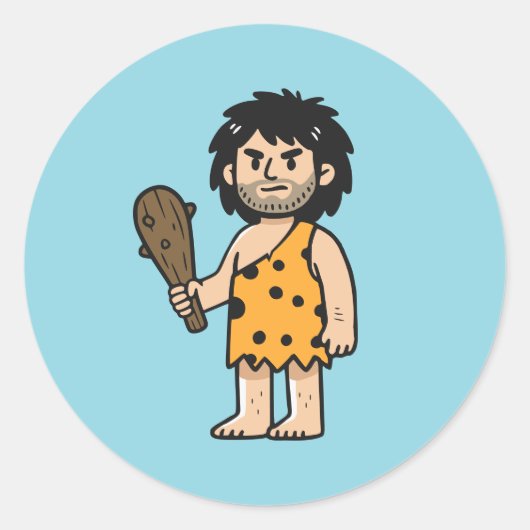 Throk grotman ronde sticker (Voorkant)