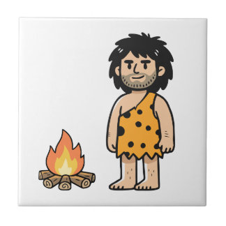 Throk Holbewoner & Vuur Tegeltje