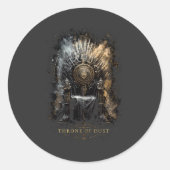 Throne of Dust Dark Fantasy Ronde Sticker (Voorkant)