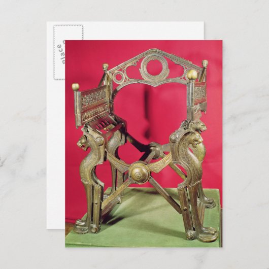 Throne of King Dagobert Briefkaart (Voorkant / Achterkant)