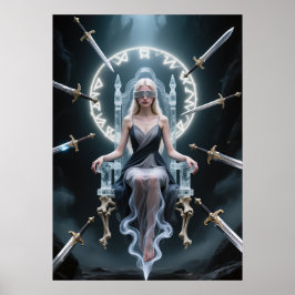 Throne of Runes: blinde ziener van het lege Poster