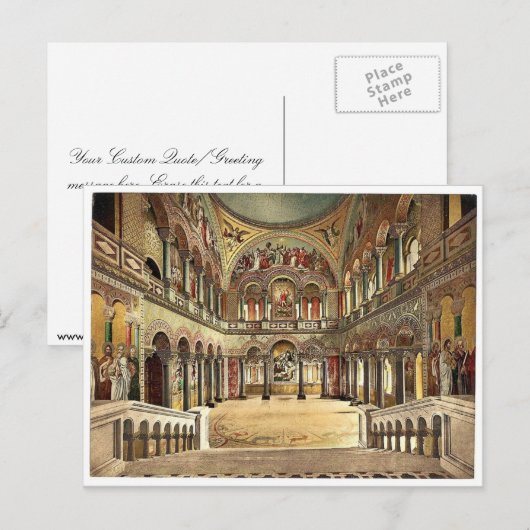 Throne room, Neuschwanstein Castle, Boven-Beieren, Briefkaart (Voorkant / Achterkant)
