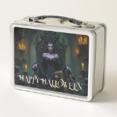 Throned Demon Queen bij kaarslicht (Achterkant)