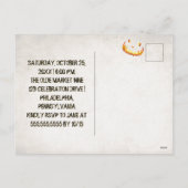 Throned Demon Queen in kaarslicht - Uitnodiging (Achterkant)