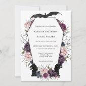 Thrones Dragon Middeleeuwse Gotische bruiloft uitn Kaart (Voorkant)