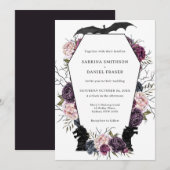 Thrones Dragon Middeleeuwse Gotische bruiloft uitn Kaart (Voorkant / Achterkant)