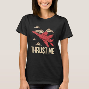 Throstuwdammen Vuurvliegtuig Jet Pilot Aviator Avi T-shirt