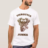 Throttle Junkie Motorfiets T-shirt (Voorkant)