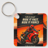 Throttle Rush: Rijd met de wind Sleutelhanger (Voorkant)