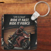 Throttle Rush: Rijd met de wind Sleutelhanger (Achterkant)