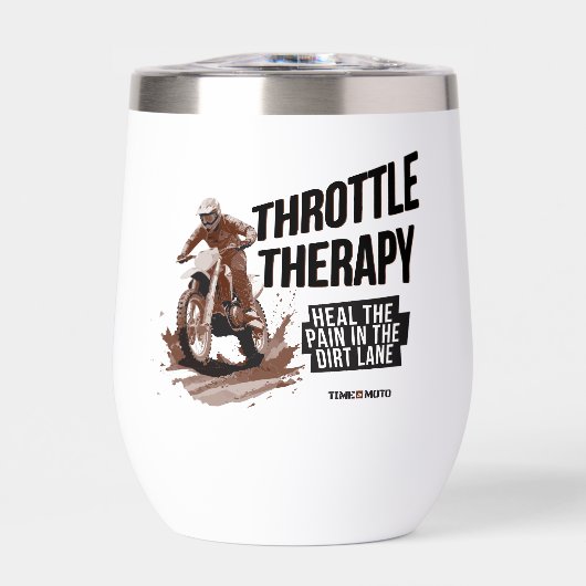 Throttle Therapy Dirt Bike Tumbler (Voorkant)