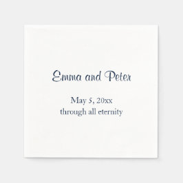 "Through All Eternity" Namen en datum van de Navy Servet