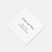 "Through All Eternity" Namen en datum van de Navy  Servet (Hoek)