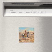 Through the Alkali, 1904 by Charles Marion Russell Magneet (Insitu (Vaatwasser))