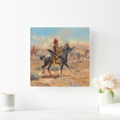 Through the Alkali, 1904 by Charles Marion Russell Vierkante Klok (Huis)