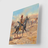 Through the Alkali, 1904 by Charles Marion Russell Vierkante Klok (Hoek)