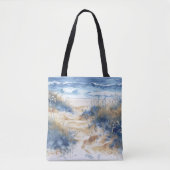 Through the Dunes Seascape Tote Bag (Voorkant)