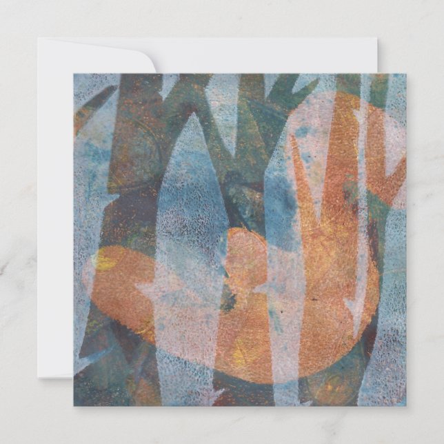Through the Reeds gelprint (Voorkant)