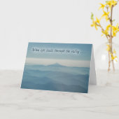 Through the Valley Enmoeting Greeting Card Kaart (Gele Bloem)