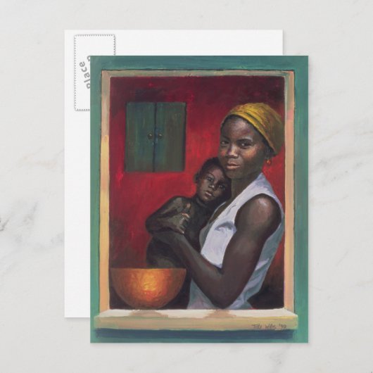 Through the Window Briefkaart (Voorkant / Achterkant)