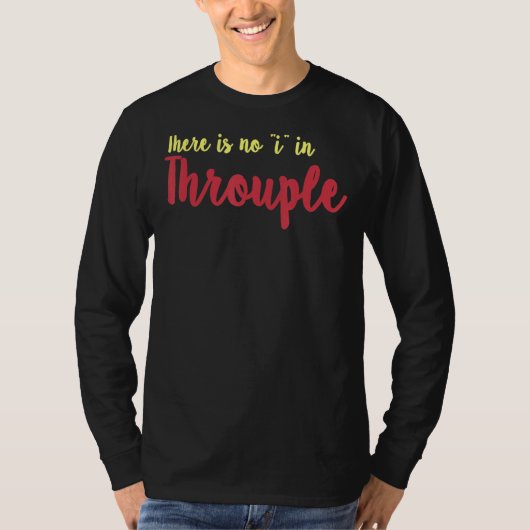 Throuple polyamoureus romantisch Relatie drie T-shirt (Voorkant)