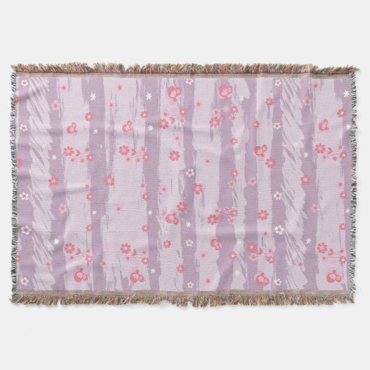 Throw Blanket – Butterfly Garden Deken (Voorkant)