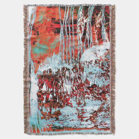 Throw Blanket – Corrosion Pulse Deken (Voorkant Verticaal)