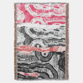 Throw Blanket – Friction Lands Abstract Design Deken (Voorkant Verticaal)