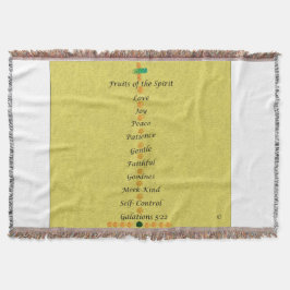 Throw Blanket Fruits of the Spirit Deken