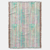 Throw Blanket/Native American Print Deken (Voorkant Verticaal)