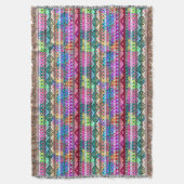 Throw Blanket/Native American Print Deken (Voorkant Verticaal)