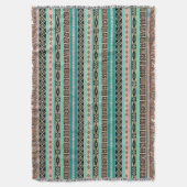 Throw Blanket/Native American Print Deken (Voorkant Verticaal)